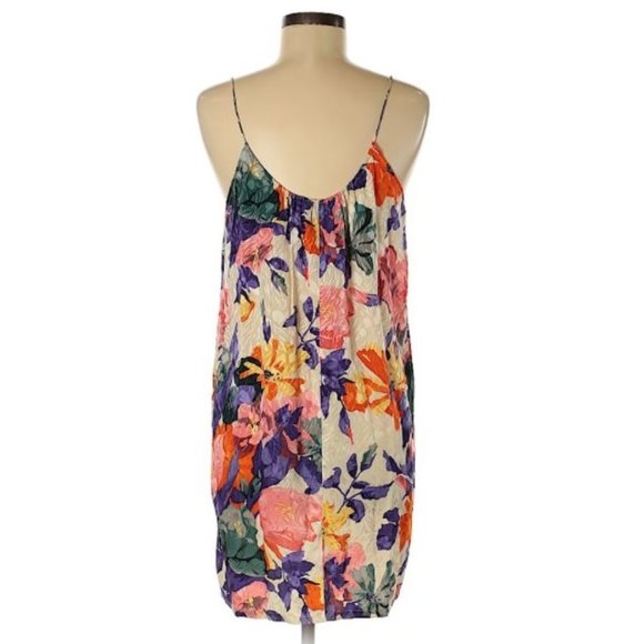 Tucker Floral Silk Casual Dress, like-new - Picture 2 of 2